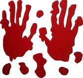 Totally Halloween | Raam Gel Stickers | Bloody Hands | Bloederige Handen