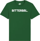 Bitterbal - Frituur Snack Cadeau -Grappige Eten En Snoep Spreuken Outfit - Dames / Heren / Unisex Kleding - Unisex T-Shirt - Bottle Groen - Maat XL