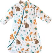 Écharpe de couchage en coton pour bébé - Gigoteuse pour petits enfants toute l'année, pyjama pour garçons et filles M (75 - 90 cm)