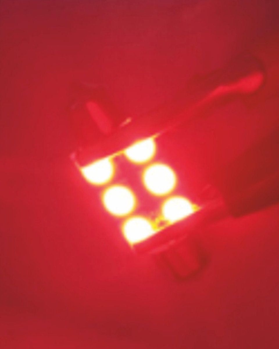 Festoon 6 led 24 volt RED