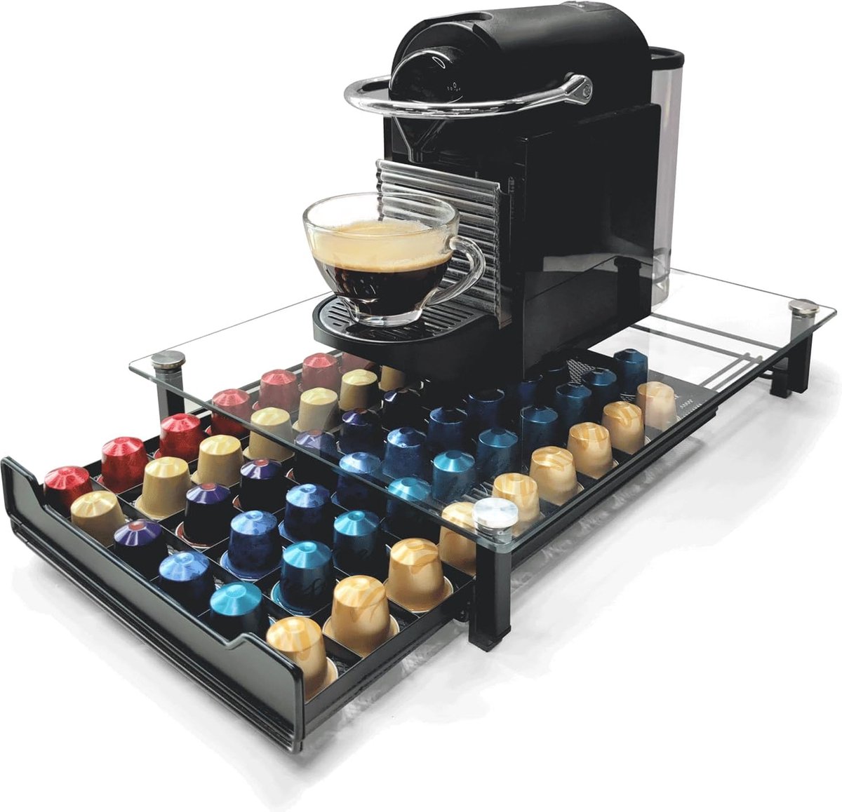 Goods OriginalLine Koffie Pad Opberglade voor Nespresso 60 Pads Georganiseerd en Binnen Handbereik