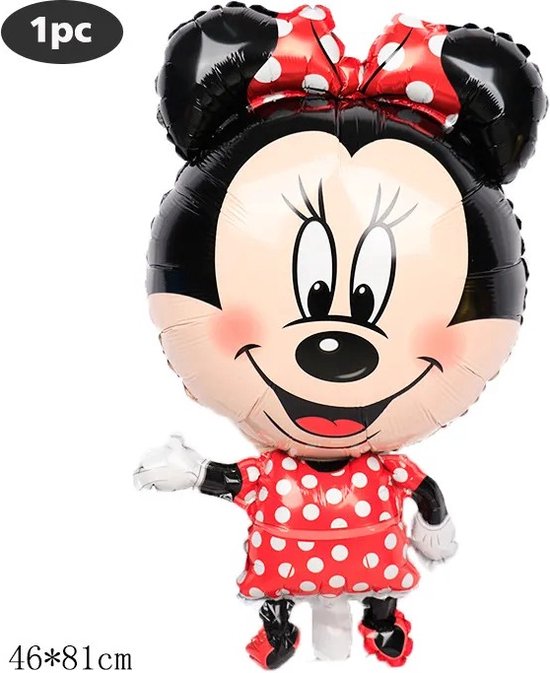 Ballon Minnie Mouse - Folieballon - Ballon Disney - Minnie Mouse - Kinderballon - 46x81 cm