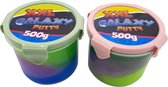 XXL Galaxy Putty - 2 Potten a 500 gram - Galaxy Slijm - Glitter Slijm - Slime Pakket (niet gesorteerd/willekeurige kleuren)