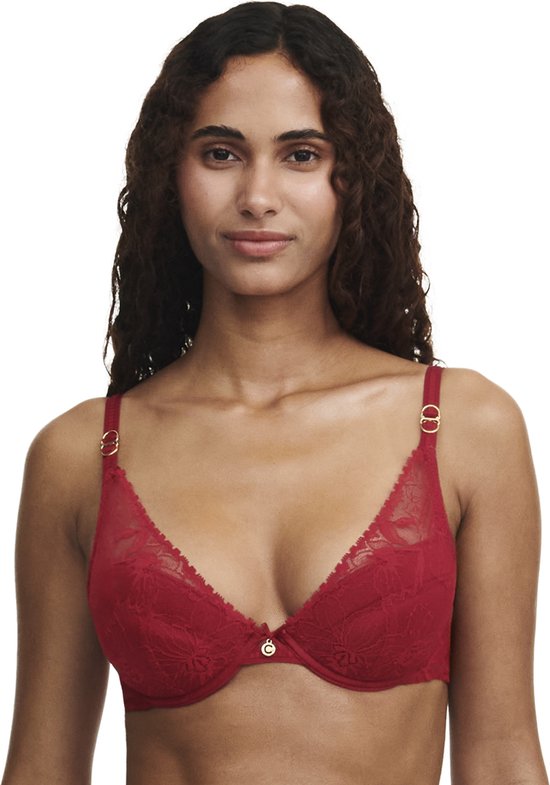 Chantelle Orchids Push-up BH Rood 80 A