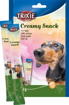 Trixie creamy snack - snack voor de hond - 10 x 14 gram - kip en tonijn - vloeibaar -