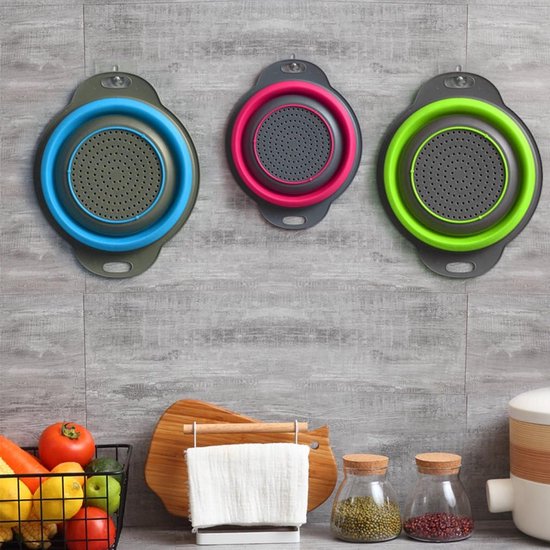FSWWSF Set van 4 dubbele oortjes, plastic keukenzeefset voor keuken