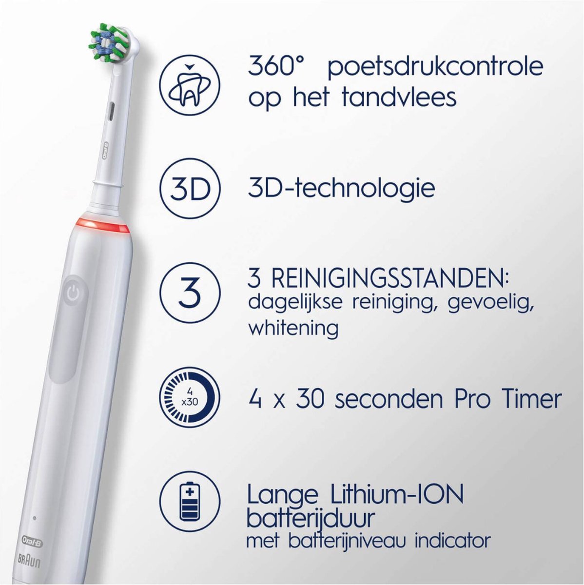 Afbeelding 2 van Oral-B PRO 3 3800 White Pro-Expert Edition + Tandpasta