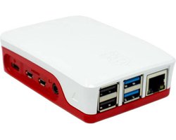 Raspberry Pi® behuizing - Geschikt voor model: Raspberry Pi® 5 - Rood / Wit