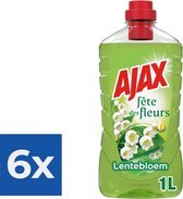 Ajax Allesreiniger Fete de Fleur Lentebloem 1 liter - Voordeelverpakking 6 stuks