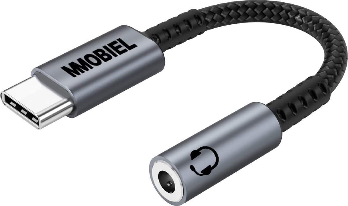 MMOBIEL USB-C naar 3.5mm TRRS Hoofdtelefoon Jack Adapter – 16Bit