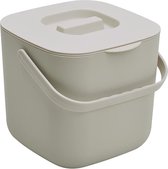 Poubelle de cuisine bio - 7 L - Poubelle à compost pour les déchets organiques quotidiens en cuisine - Passe au lave-vaisselle - Anti-odeur - Tamis amovible - Petite poubelle bio avec couvercle.