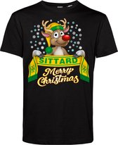 T-shirt kind Sittard | Foute Kersttrui Dames Heren | Kerstcadeau | Fortuna Sittard supporter | Zwart | maat 80