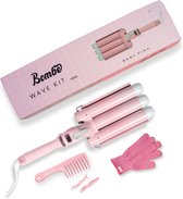 Bombé waver - Wafeltang - Wave Krultang - Wavertang - 25mm Baby Pink
