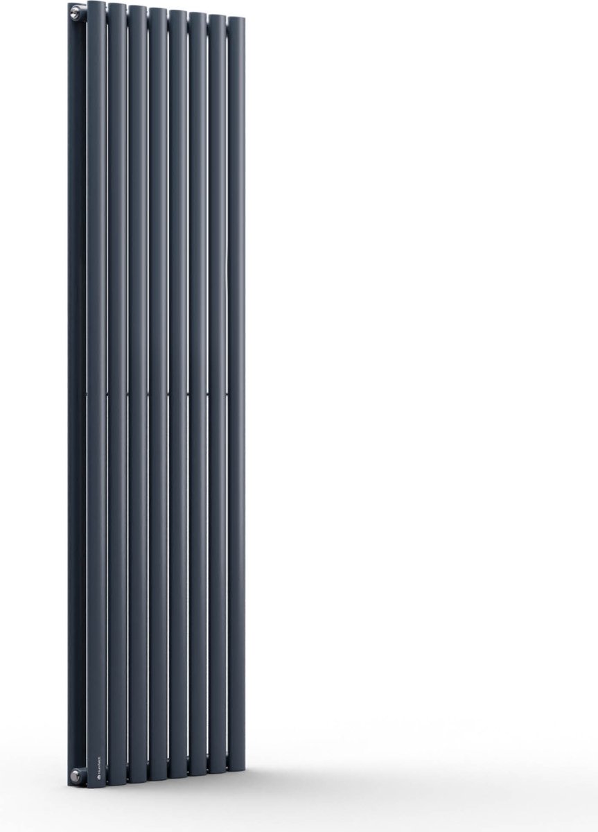 Blumfeldt Badkamerverwarming - 1472 Watt - Designradiator - Zuinig en vlak - Verticaal - Wandverwarming voor Bad- en woonkamer - Geruisloos - Radiator met thermostaat - Zandkleur