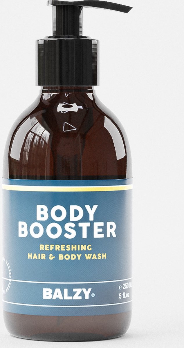 BALZY BodyBooster Heren Douchegel met Arganolie en Aloe Vera - 250ml - Premium Body-Wash