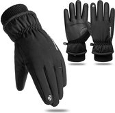 iBright Touchscreen Winter Handschoenen - Waterdichte Handschoenen - Met warme Fleece voering - Maat L -Zwart