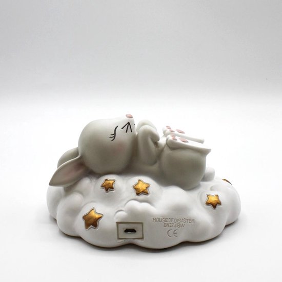 Rabbit on a cloud mini lamp