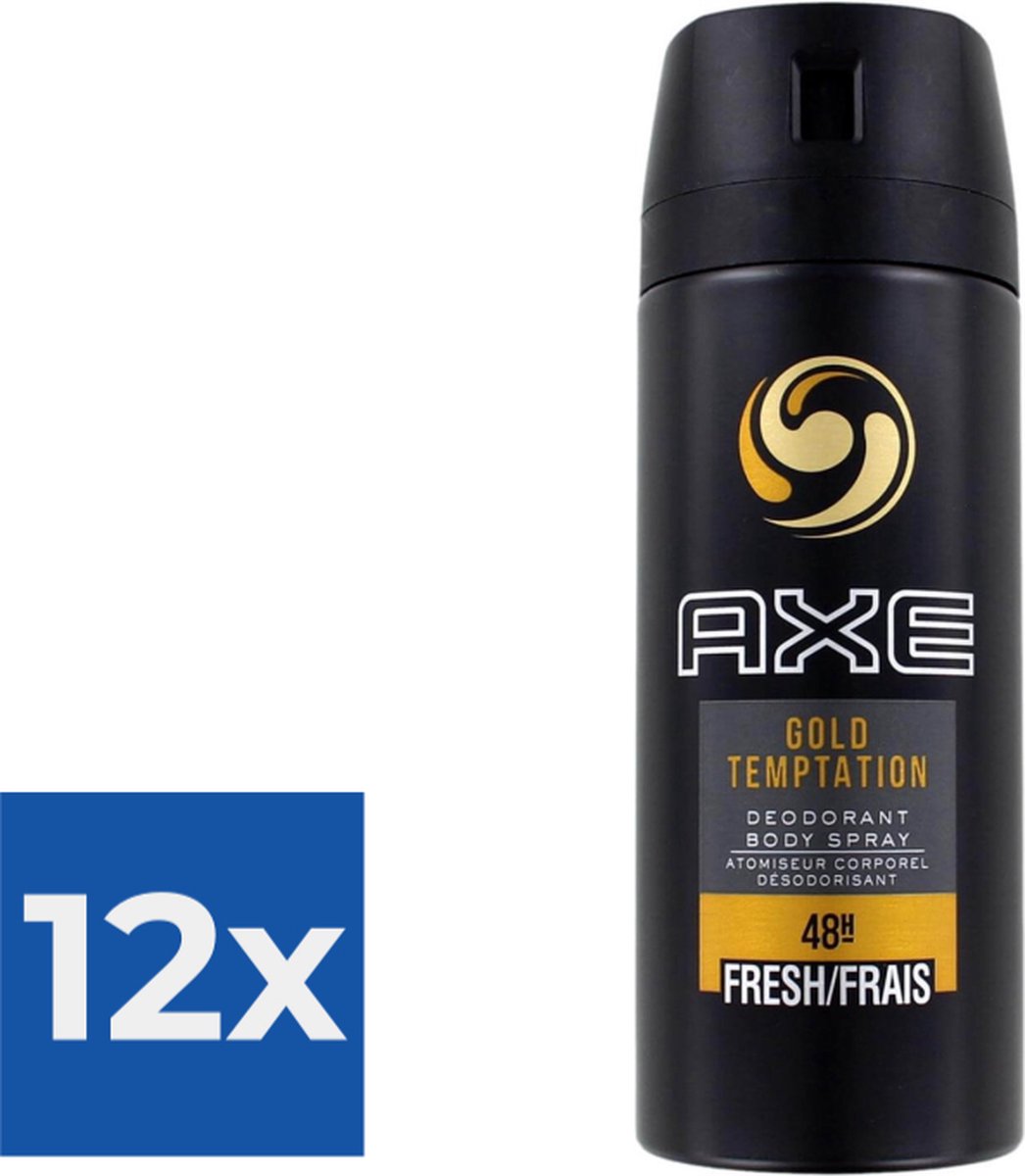 Axe Deodorant Gold Temptation 150ml Voordeelverpakking 12 stuks