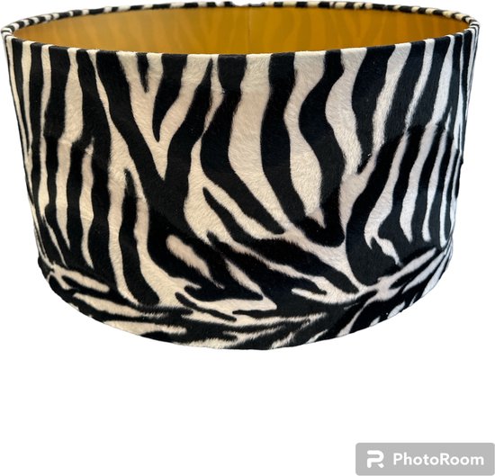 Foto: Lampenkap moodlight cilinder 50x50x30 velvet zebra print