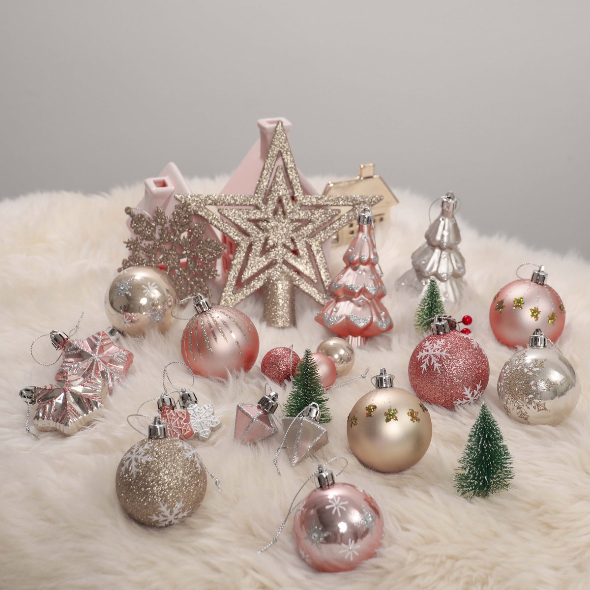 PRACHTIGE KERST® - Kerstballen - 70 Delige Set - Kerstversiering - Kerstboomdecoratie - Kerstornamenten – foto 4