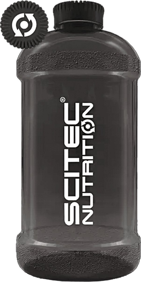 Scitec Nutrition - Water Jug / Bottle (2200 ml - Grijs) - Drinkfles met handgreep