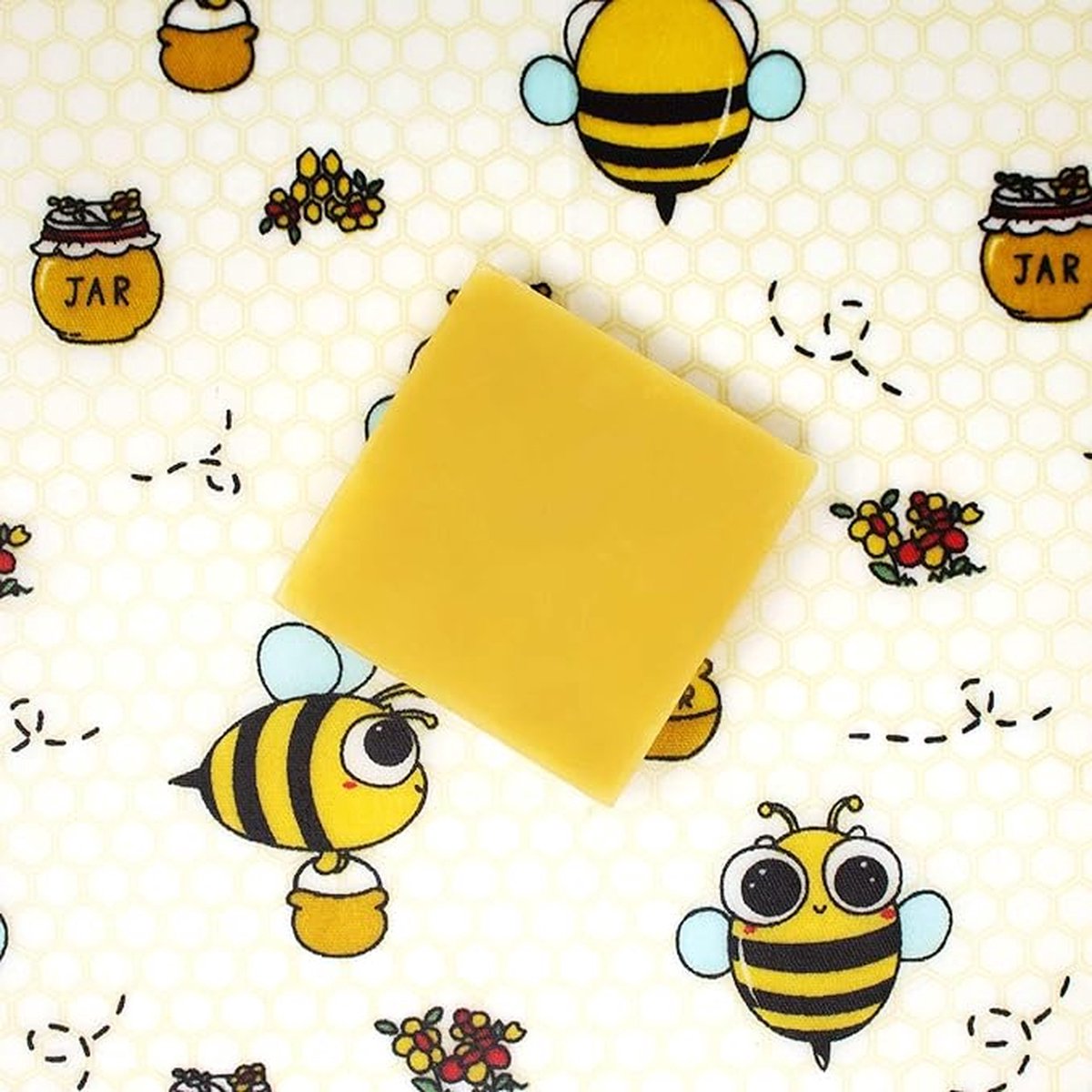 Bijenwas Wraps - Set van 3 (S, M, L) - Vershoud - Beeswax Wrap - Bijenwas Doek - Duurzaam, Natuurlijk en Biologisch - Herbruikbaar - Geen Plastic - 29B — cadeau in Kookcadeaus - foto 4