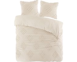 Papillon Dekbedovertrek Helsinki Zand Tweepersoons 200x200/220 cm - 100% Percale Katoen - Hoogwaardige Kwaliteit - Super Zacht