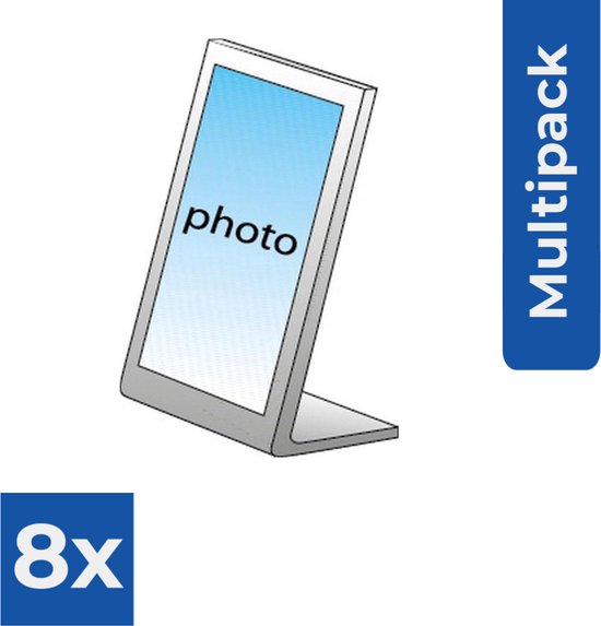 ZEP - Plexiglas Fotolijst Acrylic verticaal voor foto formaat 20x30 - 730182 - Fotolijst - Voordeelverpakking 8 stuks