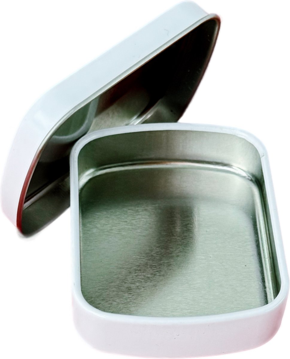 Goedkoopste 3BMT® Pillendoosjes Metaal - Blikjes - 4,5 x 6 cm - set van 2 voor Medicatie, Pillen en Slaappillen