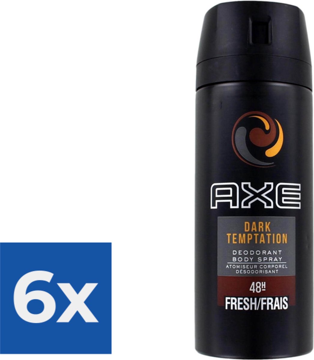 Axe Deodorant Dark Temptation 150ml Voordeelverpakking 6 stuks