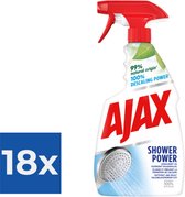 Ajax Spray Shower Power - 750 ml - Voordeelverpakking 18 stuks