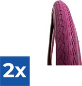 Deli Tire - pneu SA-206 26 x 1,75 violet refl - Pack économique 2 pièces