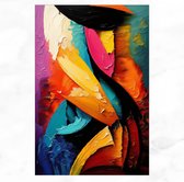 De Muurdecoratie - Plexiglas schilderij - Abstracte Kunst - Kleurrijk Schilderij - Woonkamer Schilderijen - 100x150 cm - Woonaccessoires