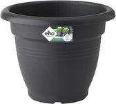 Elho Green Basics Campana 30 - Bloempot voor Buiten - Ø 29.3 x H 22.4 cm - Living Black