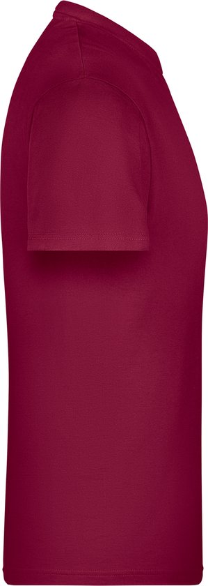 James & Nicholson Lot de 5 T- Shirts Bordeaux Homme, 100% Katoen Col Rond, T-shirts sous-vêtement Taille XXL