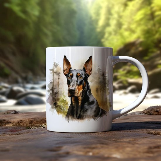 Mug Doberman Cup cadeau pour elle ou lui, Noël, anniversaire, amoureux des  chiens,... | bol