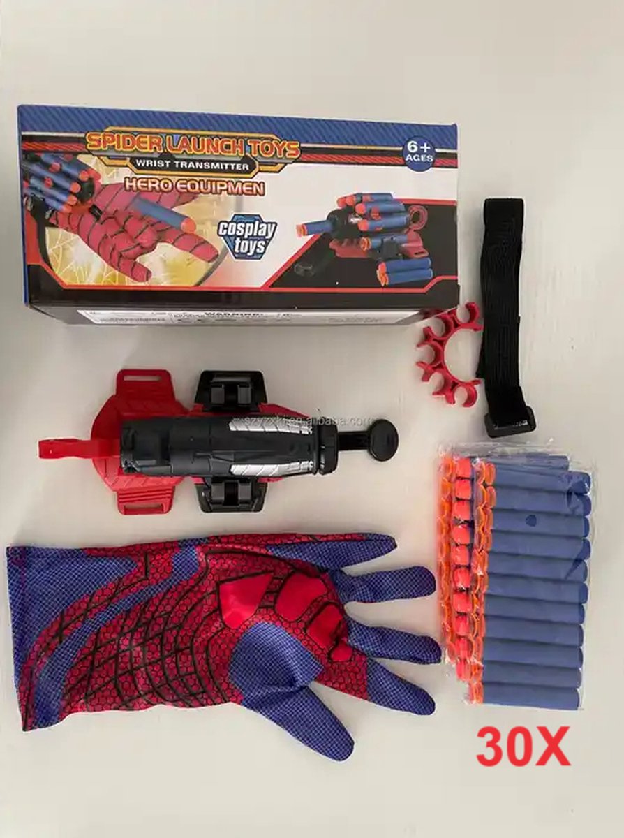 Spiderman - Lanceur de toile - speelgoed Spiderman - Avec gants - Plastique