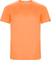 Fluor Oranje 2 Pack Unisex ECO CONTROL DRY sportshirt korte mouwen 'Imola' merk Roly maat 3XL