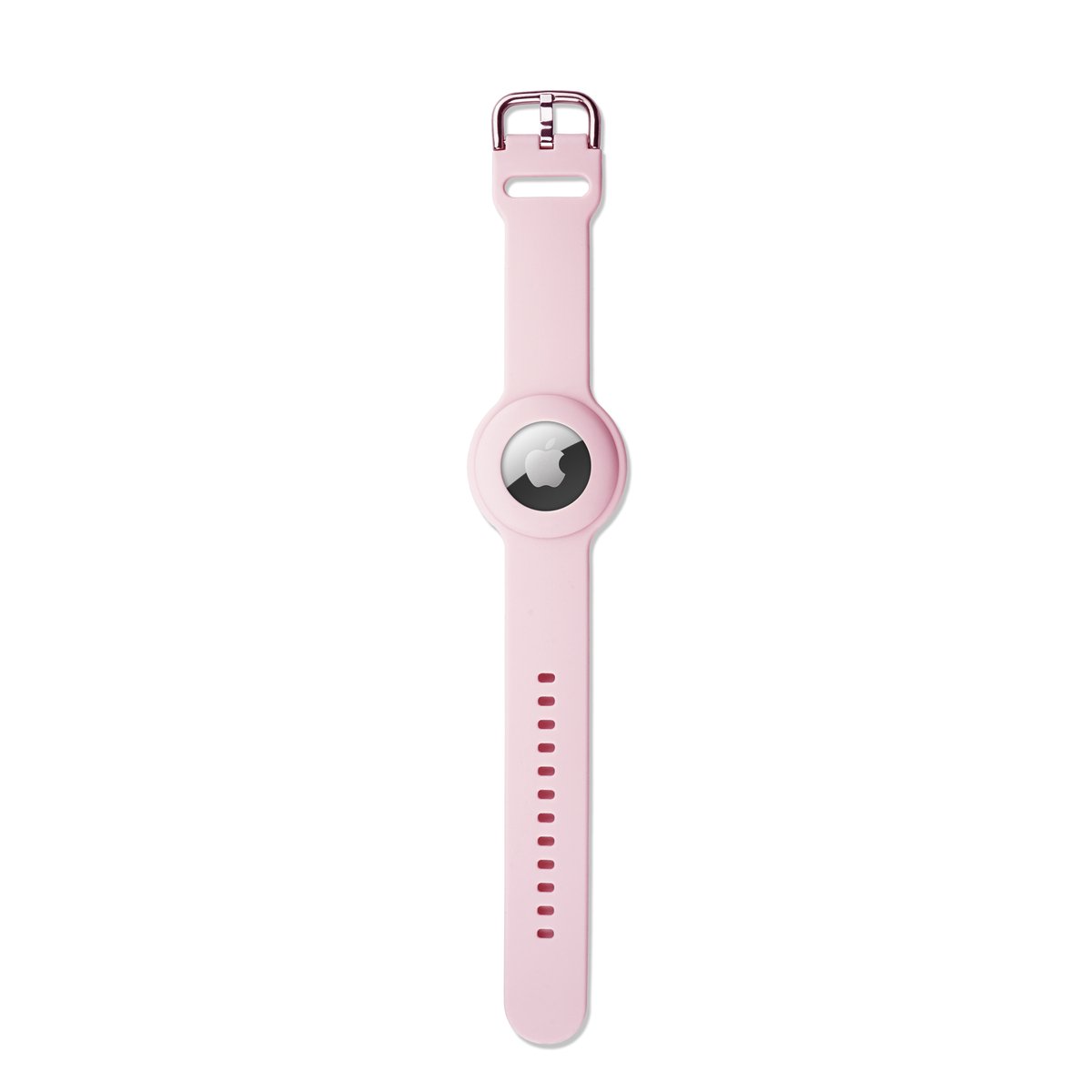 Ainy Apple Airtag horlogeband voor Kinderen - GPS tracker polsband - armband met veilige gespsluiting - veelzijdig jongens meisjes accessoire - Roze