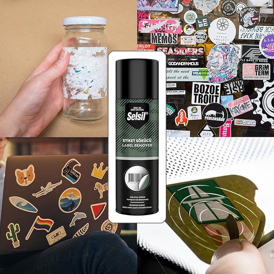 Miioto 120 ml etikettenoplosser, lijmrestverwijderaar, stickerverwijderaar, secondelijmverwijderaar, met schraper, verwijdert snel hardnekkige lijmresten, lijmverwijderaar