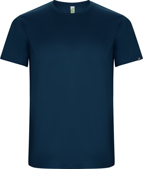 Navy Blue unisex ECO CONTROL DRY sportshirt korte mouwen 'Imola' merk Roly maat S