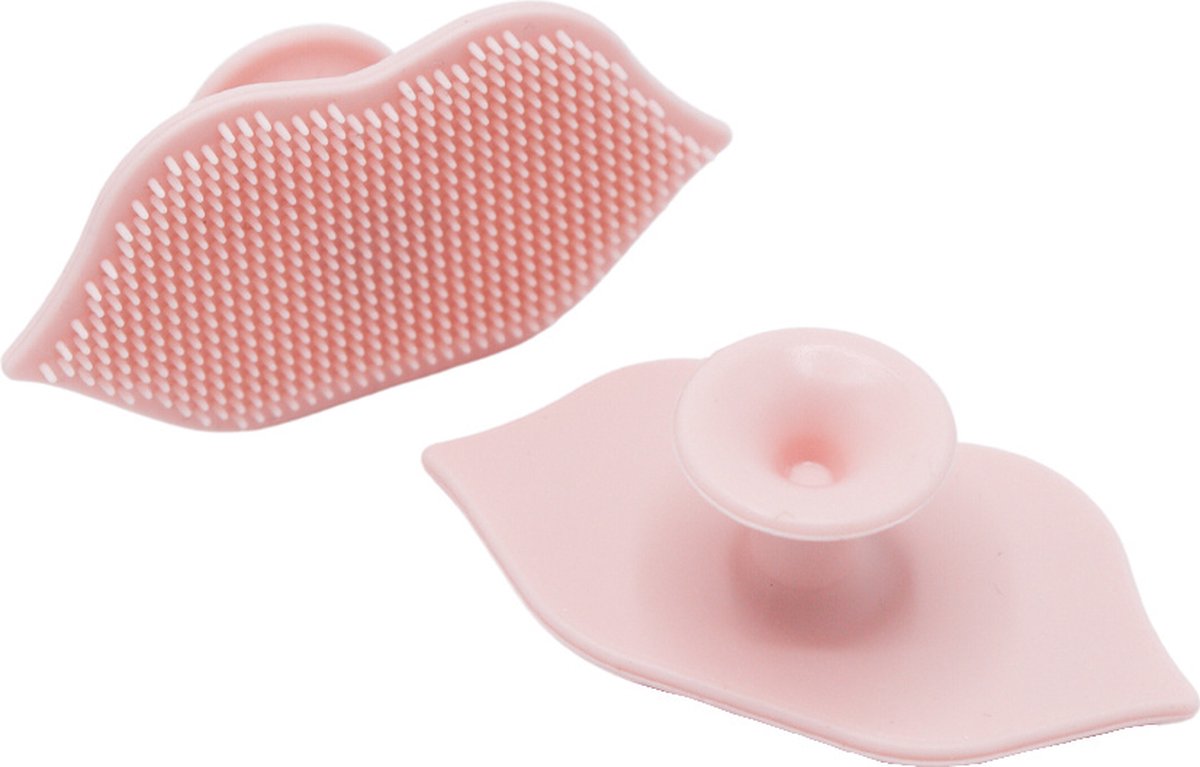 Boozyshop ® Lip Scrub - Lip Brush - Lipscrub borstel - Lip Exfoliator - Zijdezachte en gladde lippen - Verwijdert dode huidcellen - Compact formaat - Lip Scrub Brush - Roze