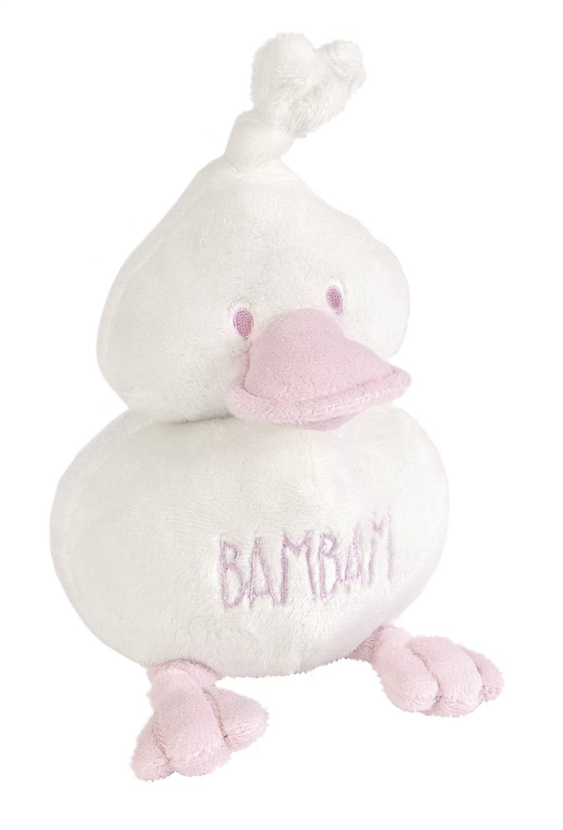 BAMBAM Knuffel Eend - Roze - Baby knuffel