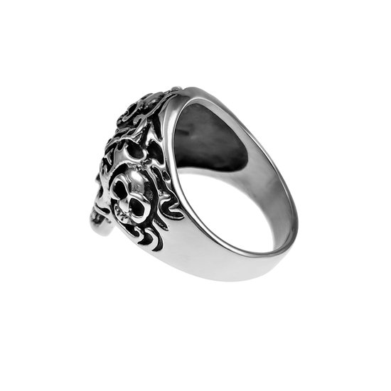 Dunne Ring Met Schedel