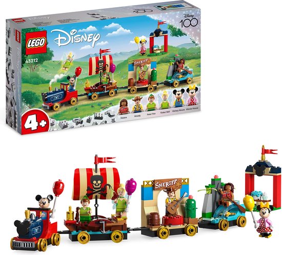 LEGO Disney: Disney Feesttrein Bouwbaar Trein Speelgoed 100e Verjaardag Set - 43212