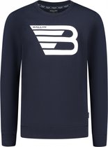 Ballin Amsterdam - Jongens Slim fit Sweaters Crewneck LS - Dark Blue - Maat 6