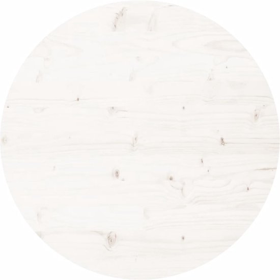 vidaXL-Tafelblad-rond-Ø90x3-cm-massief-grenenhout-wit