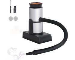 Rookpistool - Smoking Gun - Foodsmoker - Rookapparaat - Rookstolp - Whiskey Smoker - Cocktail smoker - Zilver - Klein
