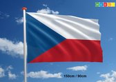 *** Grote Tsjechische Vlag 90x150cm - Vlag Tsjechie - van Heble® ***
