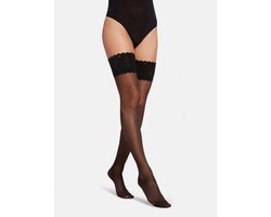 Wolford Satin Touch 20 Stay-Up - Sheers (Lw) Zwart S